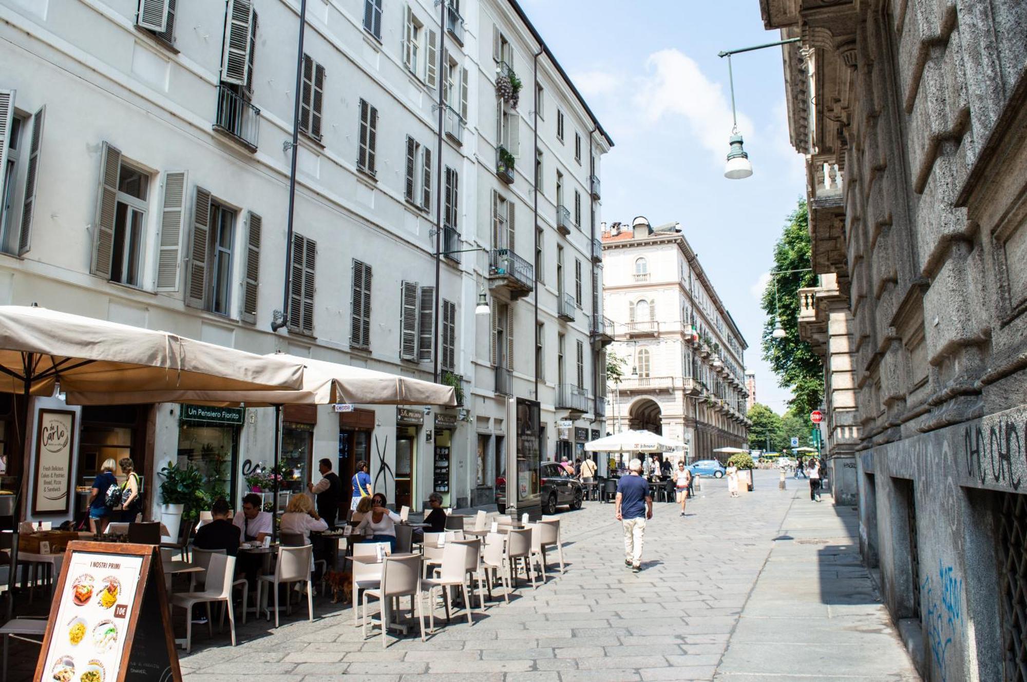 Appartamento H7 Attico Blu Quadrilatero Romano Pochi Passi Dal Museo Egizio Torino Esterno foto